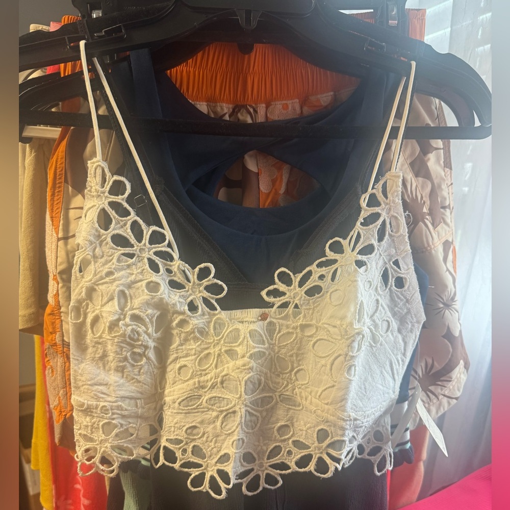 Free People Asteria Bralette -White NWT Retail $48 - Picture 5 of 8
